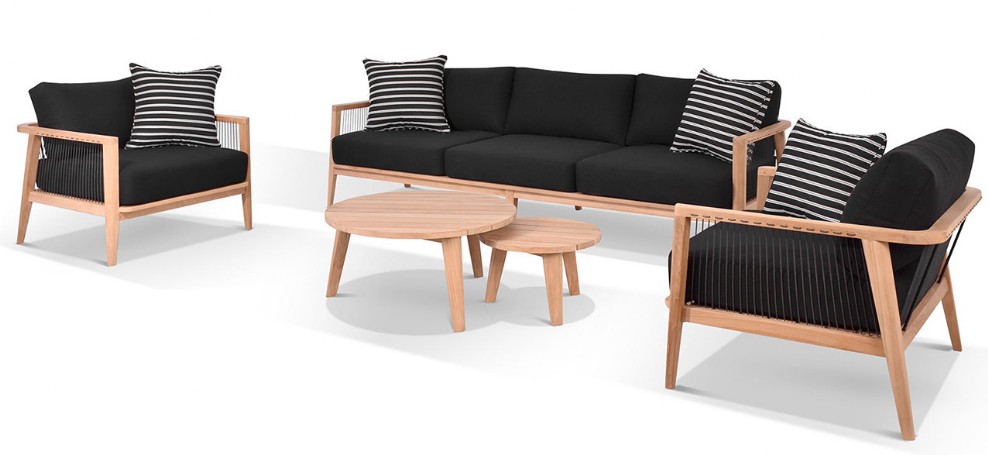 OUTDOOR FURNITURE ADELAIDE | Atoll SOLID TEAK OUTDOOR LOUNGE